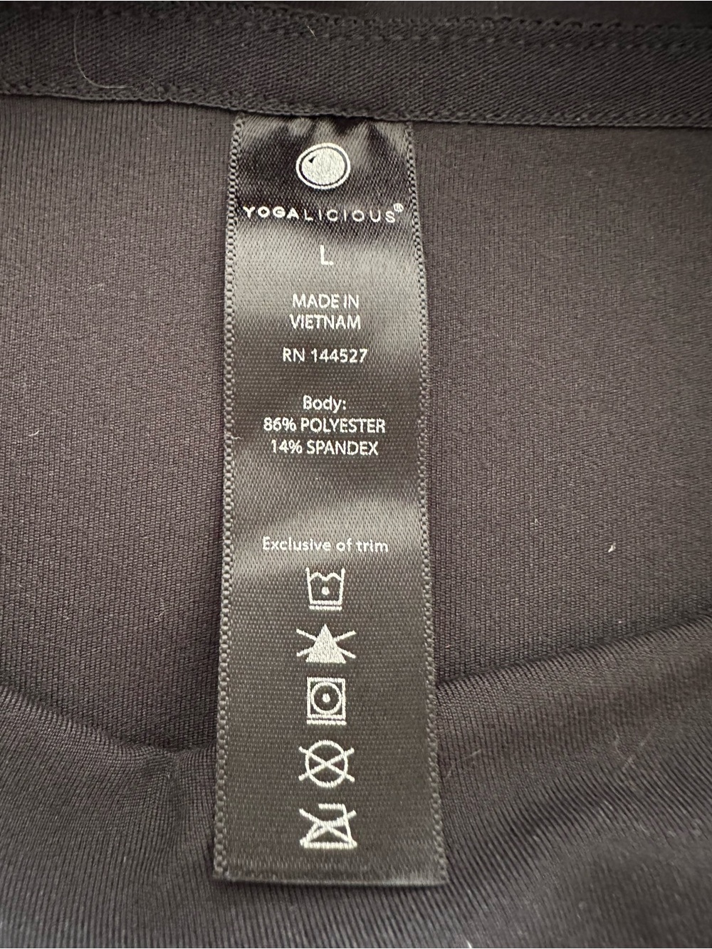 Yogalicious Black Hooded Dress with Kangaroo Pocket size large - Picture 14 of 14
